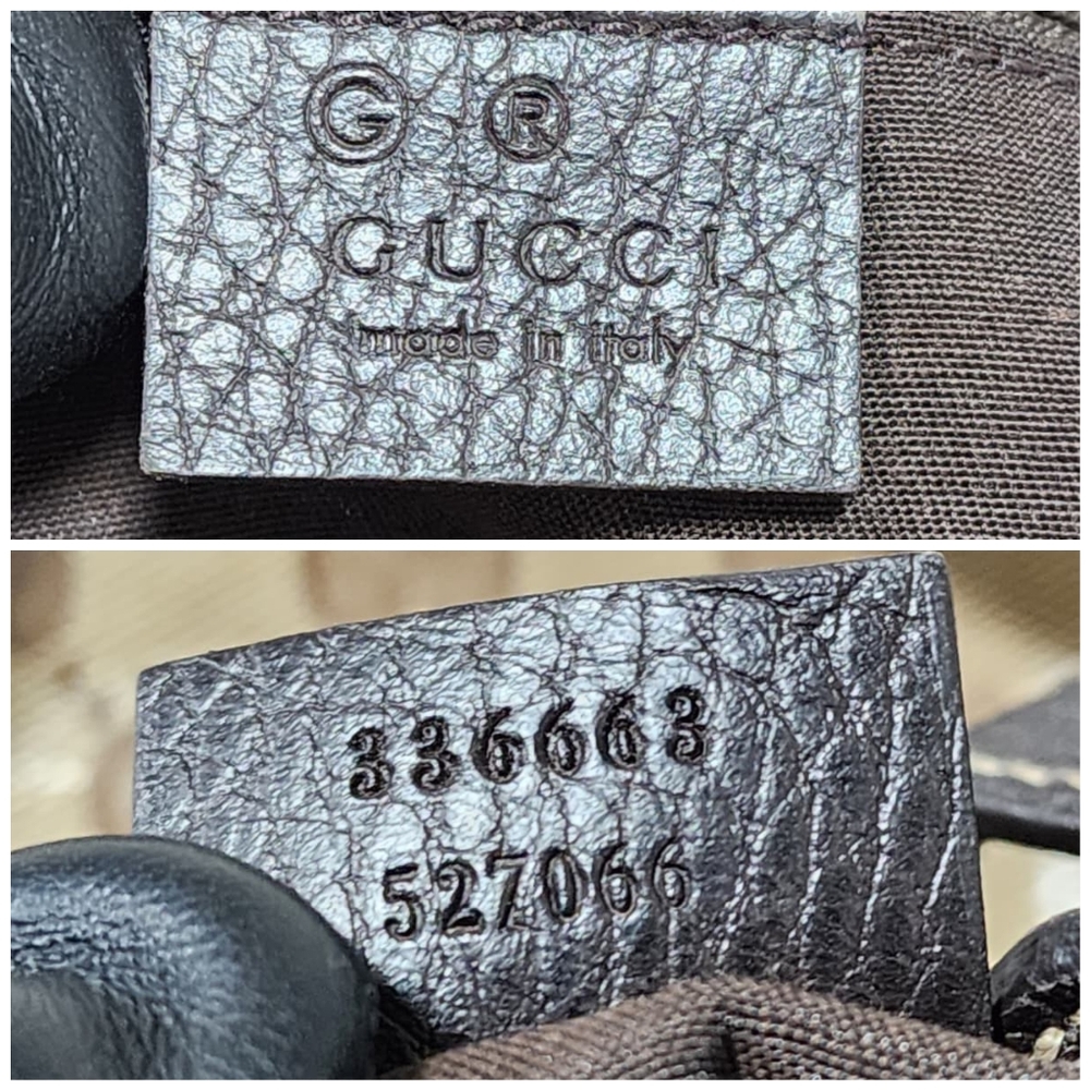 Gucci GG Canvas/Leather Belt Tote Bag Brown/Beige - Picture 4 of 15